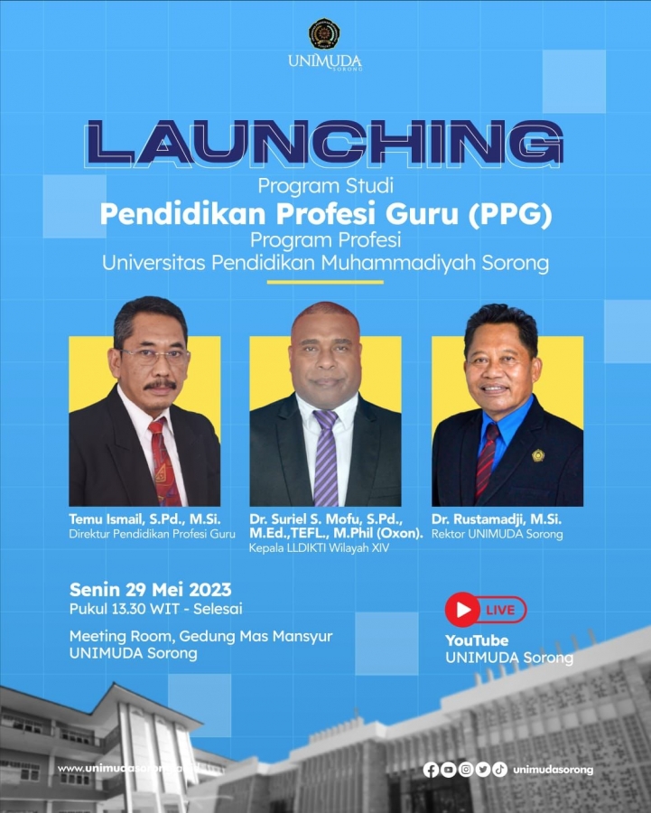 PERTAMA DI MALUKU DAN PAPUA, UNIMUDA SORONG LAUNCING PRODI PPG PPKn