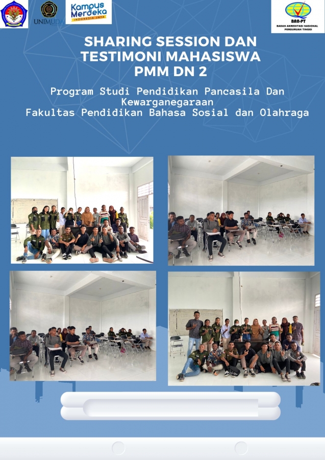 Sharing Session and Testimoni Mahasiswa PPKn PMM 2 Outbond 2022